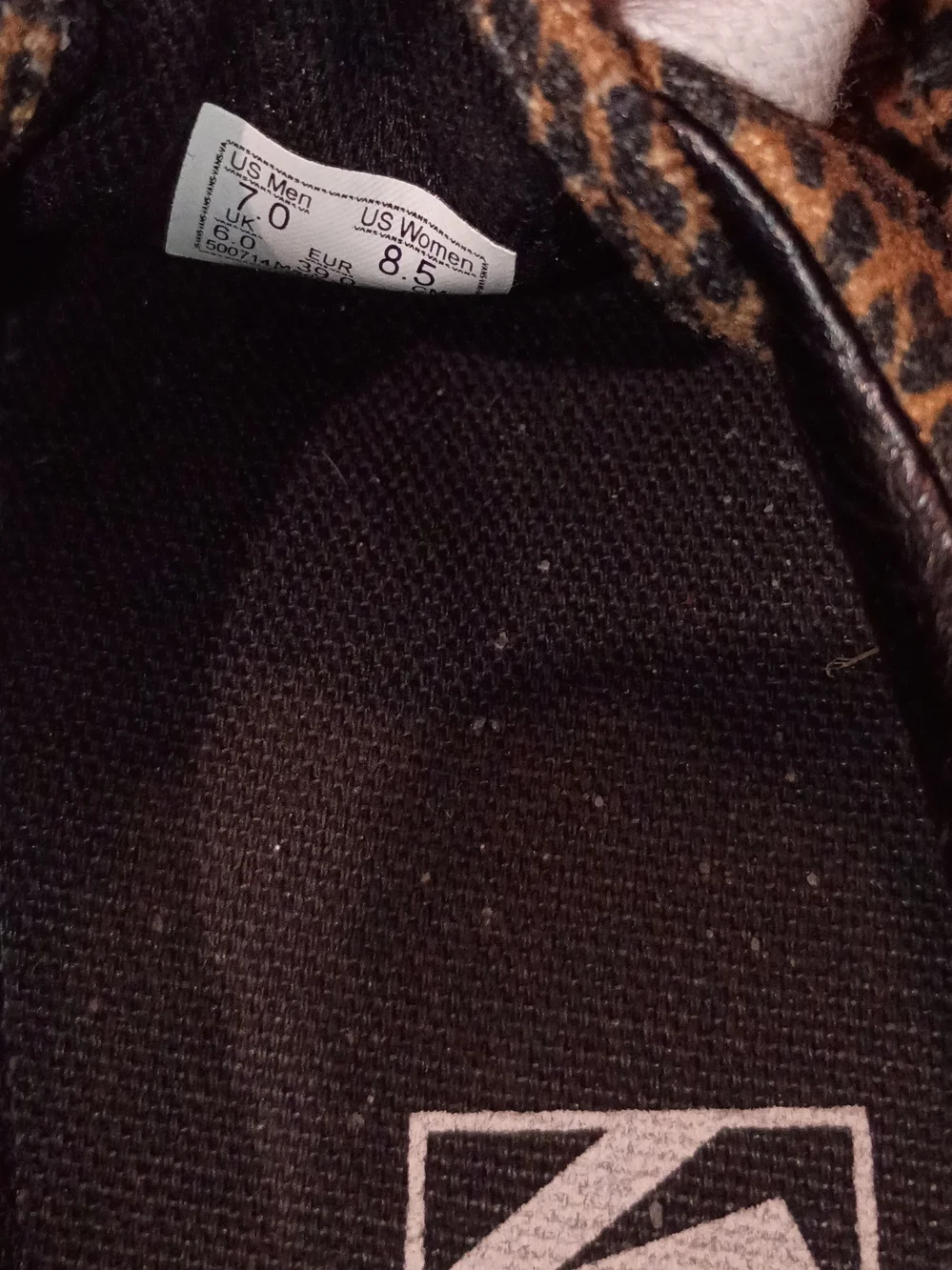 Vans Leopard Print Authentic Sneakers - NWOB - Picture 5 of 5